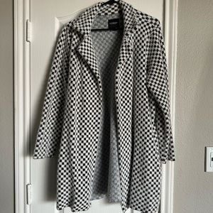 Black and White Checkered Coat | Liverpool Los Angeles | Dillard's